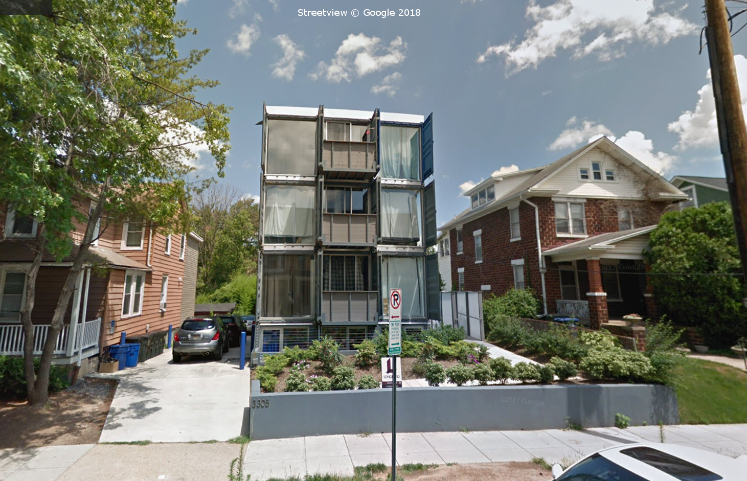 Tour Seven Shipping Container Apartments with Google Streetview